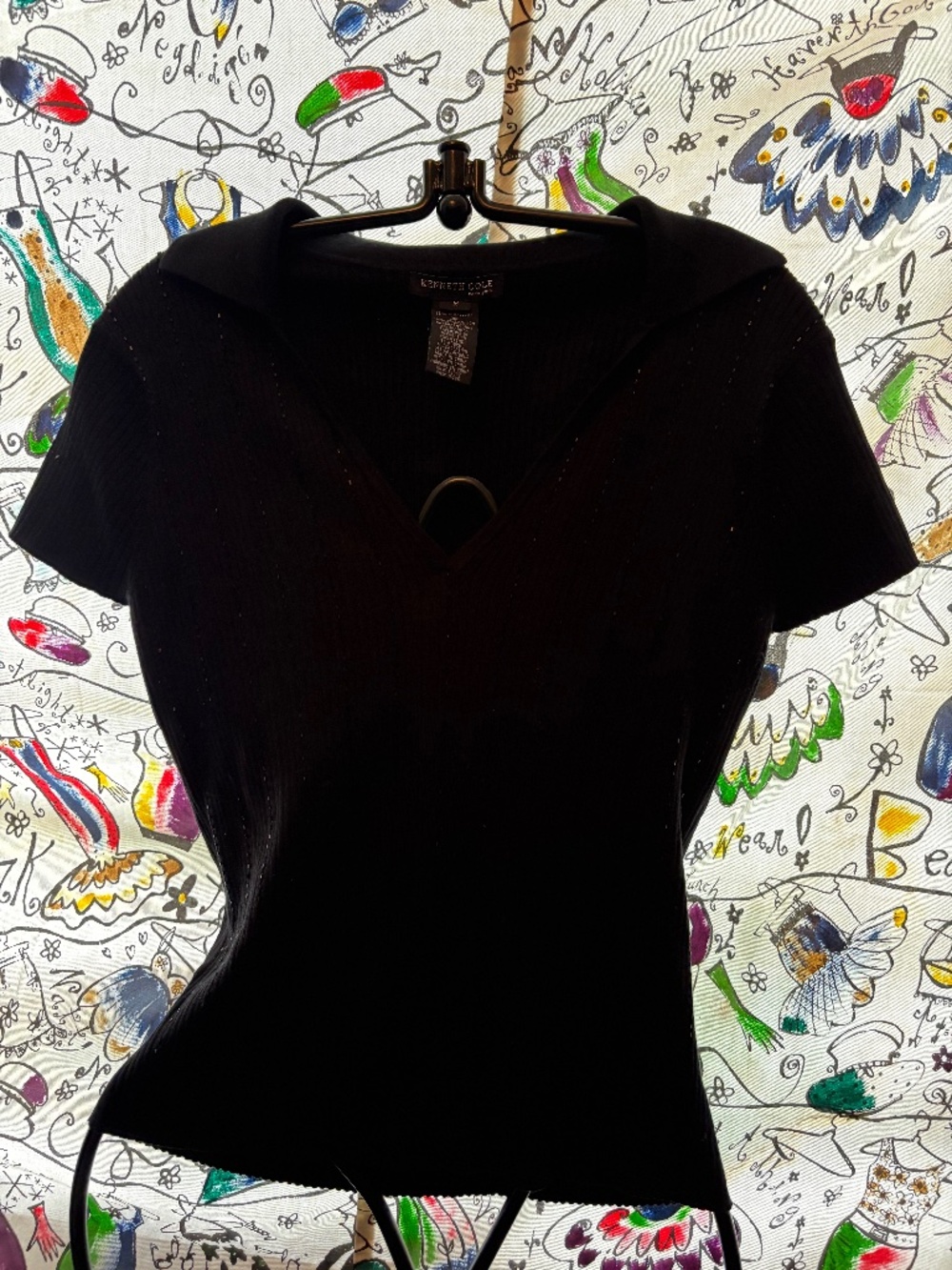 Kenneth Cole Beaded Knit Polo